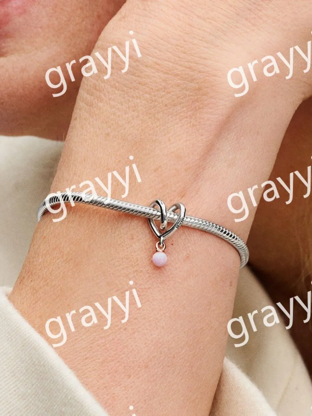 Pandora Two-tone Wrapped Heart Charm